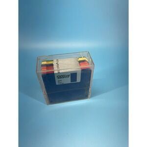 Vintage Office Depot 3.5" Floppy Disk Lot 10 w/ Case 1.44MB Used